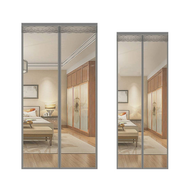 Mosquito Mesh Door Curtain 2 Sizes Grey