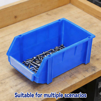 2PCS Thickened Slanted Plastic Storage Box for Screws Nuts Crafts Storage Use
