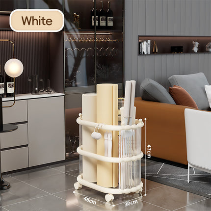 Yoga Mat Storage Rack Durable Plastic Yoga Mats Storage Towels Space Saving