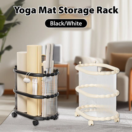 Yoga Mat Storage Rack Durable Plastic Yoga Mats Storage Towels Space Saving
