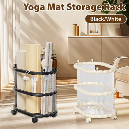 Yoga Mat Storage Rack Durable Plastic Yoga Mats Storage Towels Space Saving