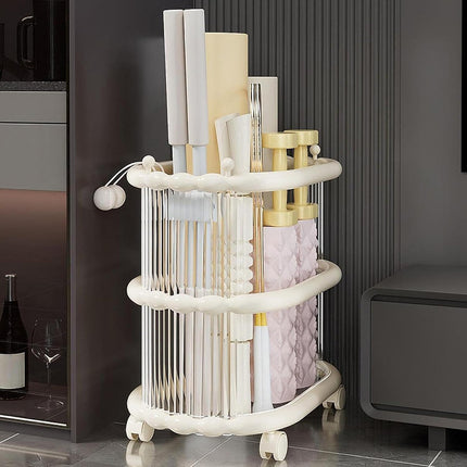 Yoga Mat Storage Rack Durable Plastic Yoga Mats Storage Towels Space Saving