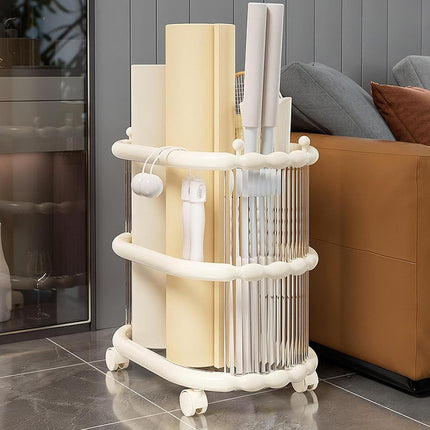 Yoga Mat Storage Rack Durable Plastic Yoga Mats Storage Towels Space Saving