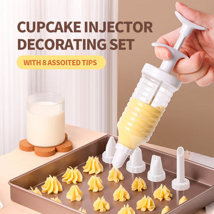 Household Cookie Press Gun Multi Purpose Flower Applicator Baking Cream Tool Set