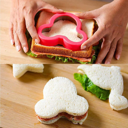 12PCS Sandwich Cutters Cartoon Cookie Molds Food Grade For Baking Decoration