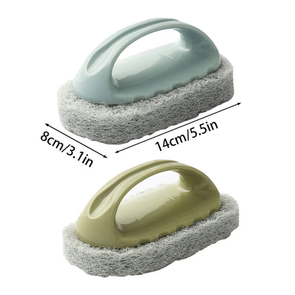 3PCS Cleaning Brushes Set Tile Kitchen Scrub Brushes Sponge Eraser For Home Use