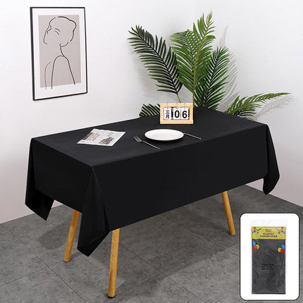 10pcs PEVA Rectangle Tablecloths Solid Colour Waterproof Party Table Covers