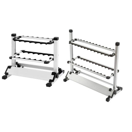 12/24 Hole Multi Functional Fishing Rod Holder Storage Rack Display Organizer