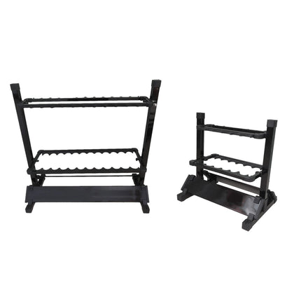Aluminium Fishing Rod Storage Rack 12 or 24 Holes Foldable Display Stand