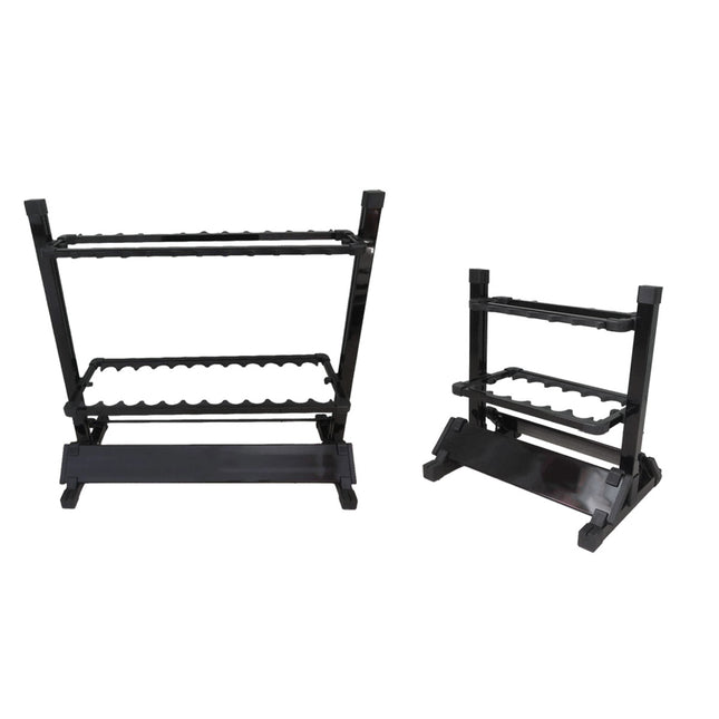 Aluminium Fishing Rod Storage Rack 12 or 24 Holes Foldable Display Stand