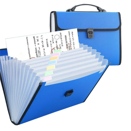 Expanding File A4 13 Pocket Document Organiser Paper Storage Wallet Folder