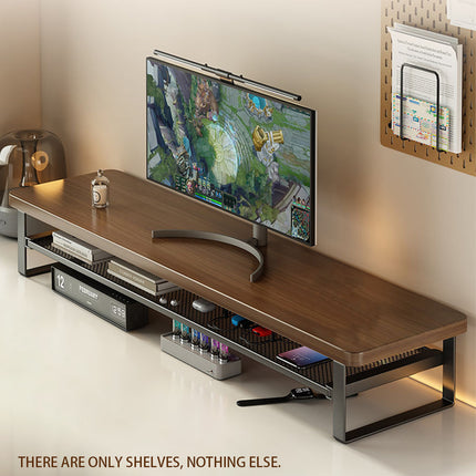 Monitor Stand Riser Desktop Shelf Organizer with Storage Mesh for PC Laptop