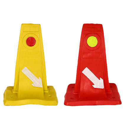 Reflective Traffic Divider Post Lane Separator Direction Arrow Roadwork Durable