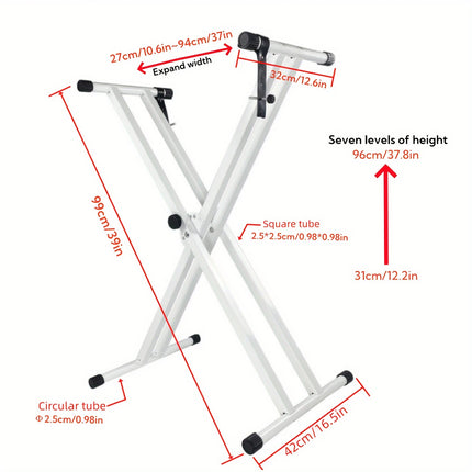 White Electronic Keyboard Stand Electronic Keyboard Stand for Home Studio