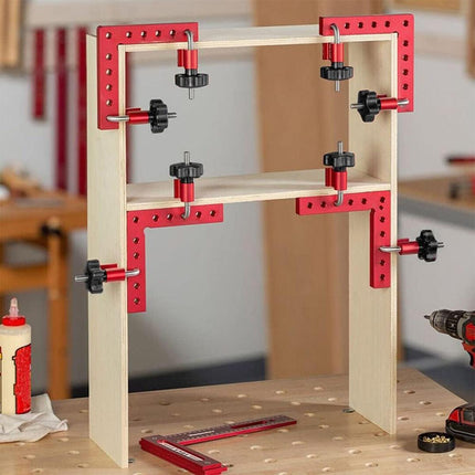 Right Angle Ruler Woodworking Clamp L Type Scribe Positioning Holder Tool