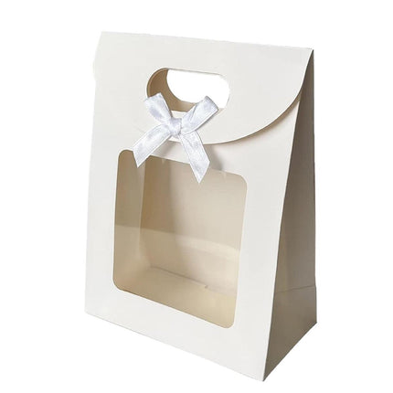 24PCS Bow Flap Tote Bag Reusable Shopping Carry Bag Gift Party Packaging Bag