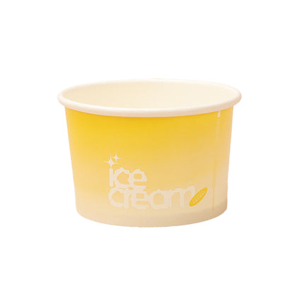 100PCS 4oz Ice Cream Cups Paper Cups Food-Grade Water-Proof Oil-Proof Takeaway