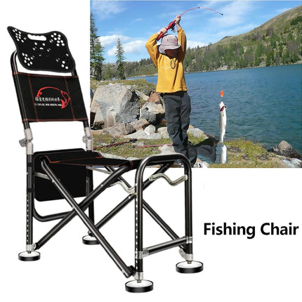 Multifunctional Recliner Folding Fishing Chair Portable Outdoor Camping Chair