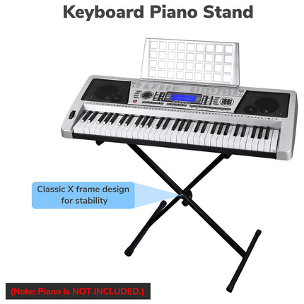 X-type Electronic Keyboard Stand Adjustable Height for Piano Keyboard Studio