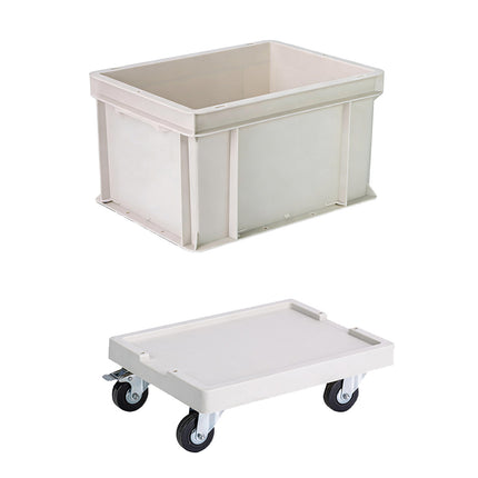 Heavy Duty Thickened PP Plastic Storage Box Durable Can Choose Base Pulley Use