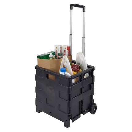 Foldable Portable Shopping Cart Outdoor Collapsible Trolley Convenient Easy Use
