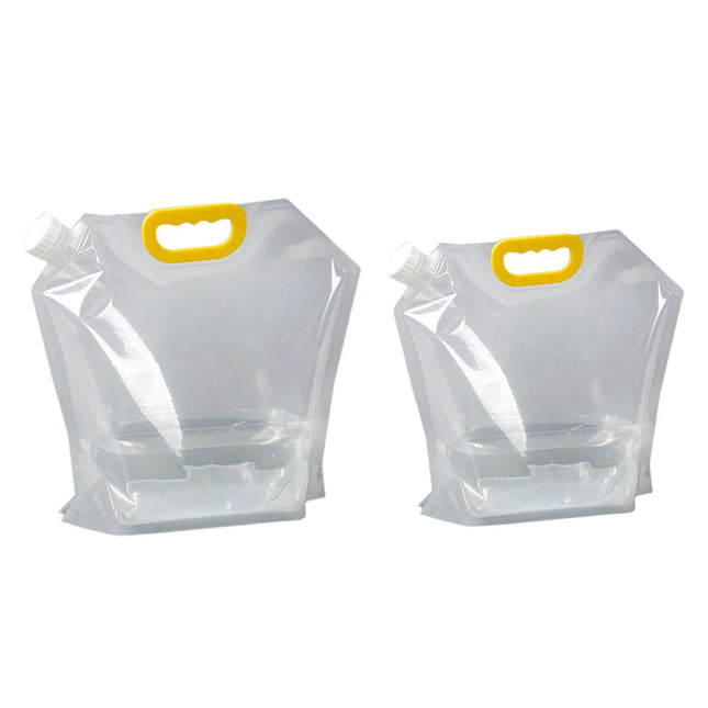 20PCS Portable Clear Water Storage Bags 1.5L 2.5L with Cap for Camping Picnic