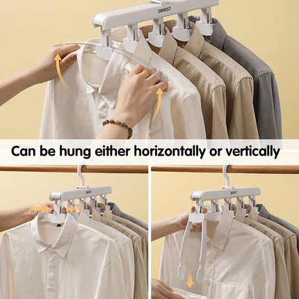 Foldable Multi Function Clothes Hanger Space Saving Non Slip For Coats Shirts