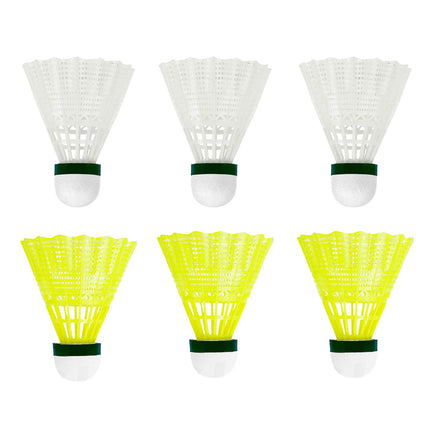 6PCS Nylon Badminton Set Durable High Speed for Sports Training Practice Games