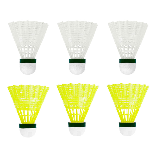 6PCS Nylon Badminton Set Durable High Speed for Sports Training Practice Games