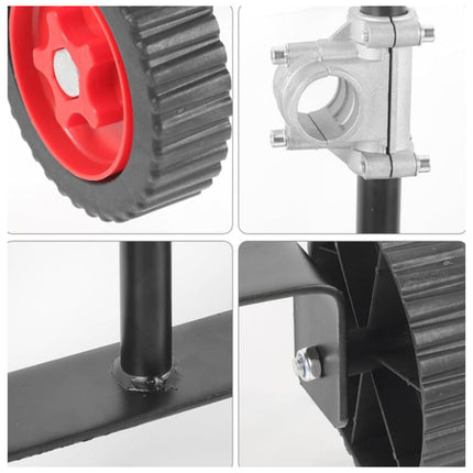 3PCS Mower Support Frame Portable Hand Bracket with Wheel Garden Tool Accessory