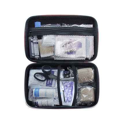 Pet First Aid Kit Emergency Wound Care Set Red Portable Bag for Dogs and Cats