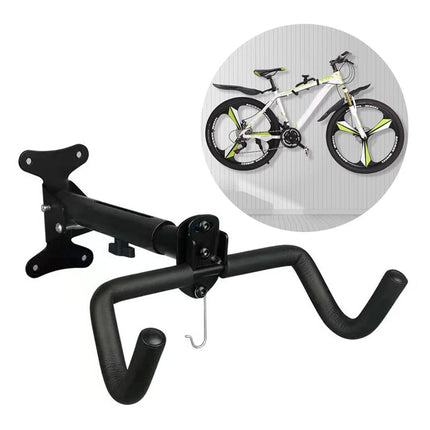 Telescopic Bike Wall Mount Double Hook Padded Frame Hanger