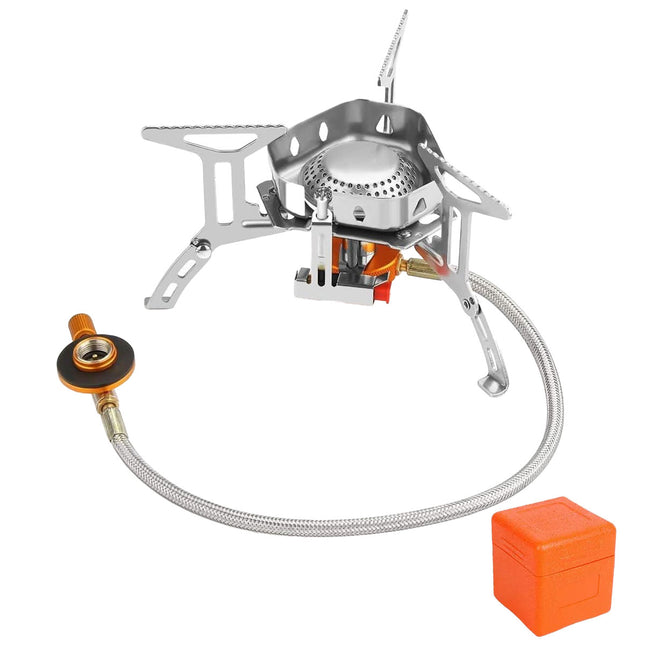 Outdoor Camping Portable Triangle Stove Stainless Steel High Heat Output Durable
