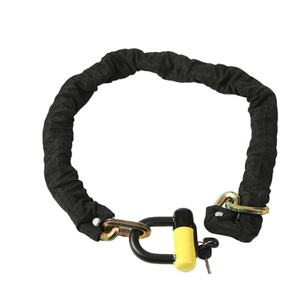 Motorcycle Bicycle Chain Lock with U-Lock Hardened Steel Anti-Theft Keyed Set
