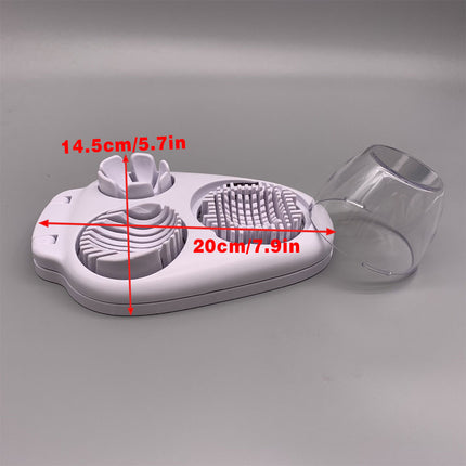 Egg Slicer Kitchen Egg Cutter Stainless Steel Boiled Egg Cutting Tool for Salad