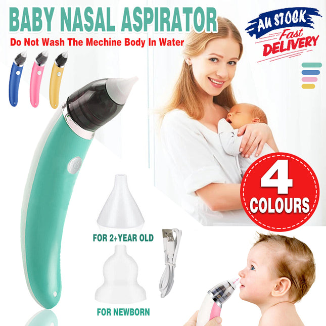 Baby Nasal Aspirator Electric Safe Hygienic Nose Cleaner Snot Sucker For Newborn