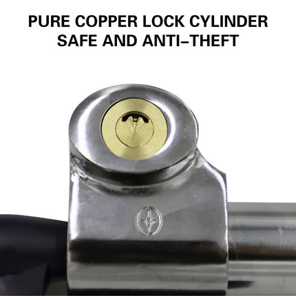 Car Hyperbolic Lock Core Extendable Double Hook Steering Wheel Lock Anti Theft