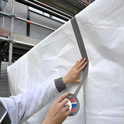 Cloth Duct Tape Grey Pipe Sealing Repair Waterproof Hand Tearable 4.8cm x 50m