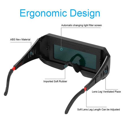 Welding Glasses Eye Protection Goggles Welder Glasses Anti Glare Safety Eyewear