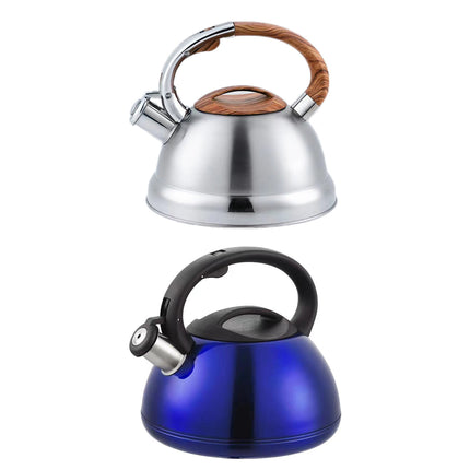 Stainless Steel Whistling Kettle Induction Heat Resistant Handle Home Tea Pot