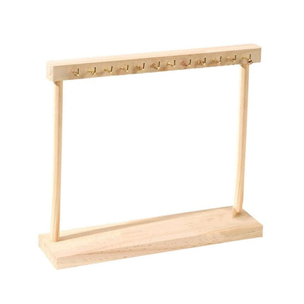Solid Wood Necklace Jewelry Display Racks for Home Store Showcase Storage