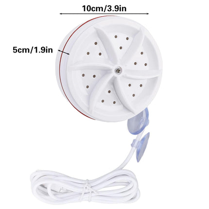 Travel Mini Portable Washing Machine Ultrasonic Turbine USB Laundry Washer