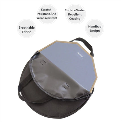 Drum Practice Pad Set 12 inch Maple Drumsticks Portable Carry Bag 3 Piece