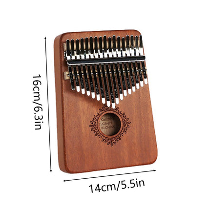 17-Tone Kalimba Thumb Piano Finger Piano with Kabarin Wooden Box Music Instrument