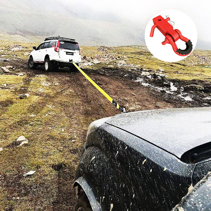 Red Trailer Arm Off Road Rescue Tow Hook Heavy Duty Steel for SUV Road Vehicle