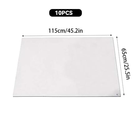 Sticky Dust Floor Mats 10 Pack 115 x 65cm White Peel Sheets