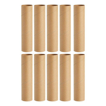 Kraft Paper Tubes 10pcs Round Poster Packaging Tubes Handmade Storage Containers