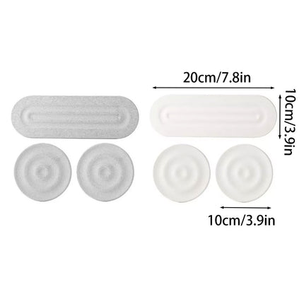 3PCS Bathroom Countertop Water Absorbing Pads Quick Drying Faucet Washbasin Mat