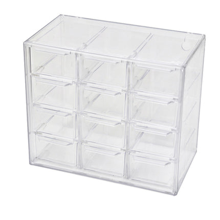 Storage Organizer Box Mini Plastic Desktop Drawers Desk Craft Cabinet For Office
