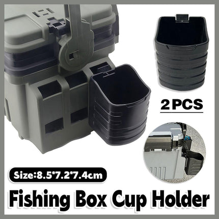 2pcs Fishing Box Accessories Rod Bucket Water Cup Holder Adjustable Tackle Stand